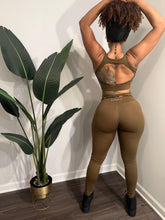 Load image into Gallery viewer, Luxe Sports Bra (Olive Green)