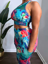 Load image into Gallery viewer, Colorful Artsy Gym Workout Set