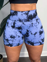 Load image into Gallery viewer, Peach Perfect butt scrunch shorts (tie dye)