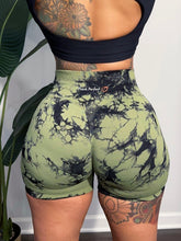 Load image into Gallery viewer, Peach Perfect butt scrunch shorts (tie dye)