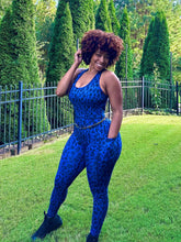 Load image into Gallery viewer, In The Pocket Bodysuit (Royal Blue Leopard)
