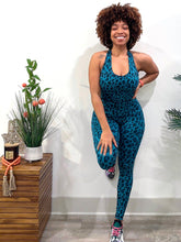 Load image into Gallery viewer, Spot Me Leopard Print Bodysuit (Teal)