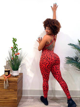 Load image into Gallery viewer, Spot Me Leopard Print Bodysuit (Red)