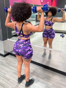 Army Goddess Workout Set (Purple)